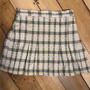 NWT Free People Size 4 Pleated Skirt - Pink and Yellow